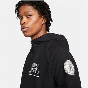 Hooded Nike Repel Miler NYC Men s Running Jacket Black Large